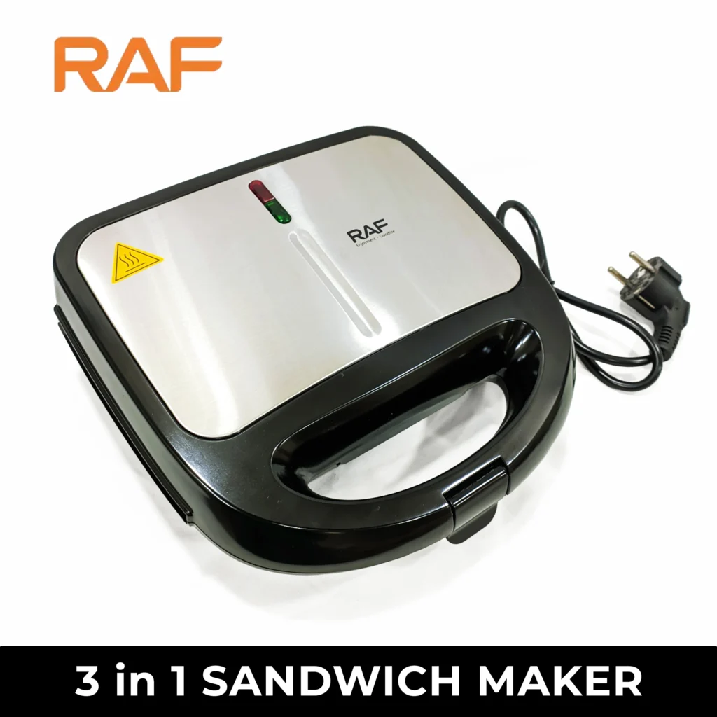 3 in 1 Sandwich Maker, Waffle, Grill R.540 RAF Appliances