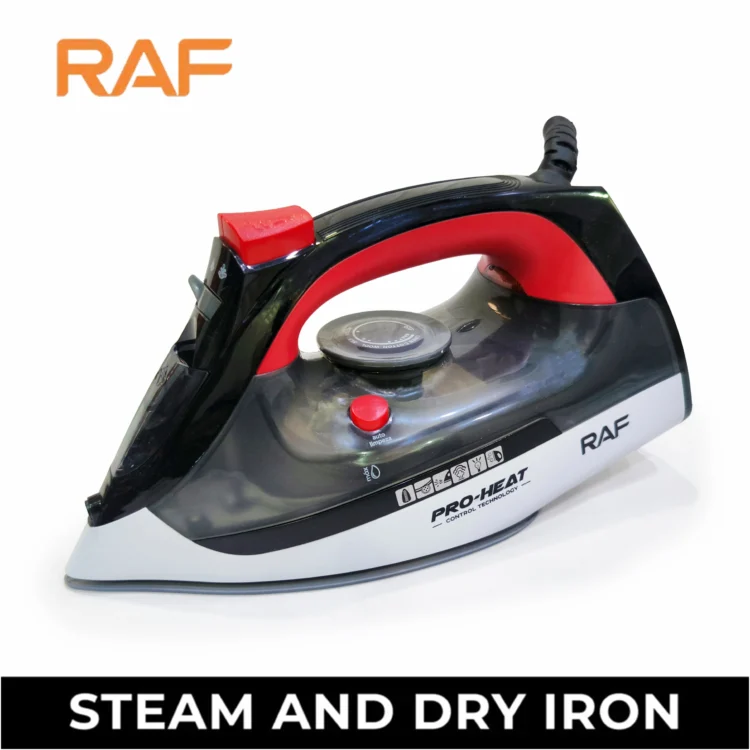 Electric Steam Iron R.1192 – Fast Heating & Smooth Glide 1400W - Red
