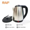 Stainless Steel Electric Kettle R.202 – 2.0L Auto Shut-off, 2000W Fast Boil