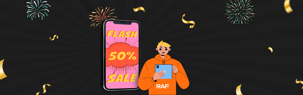 Flash Sale: 50% OFF Banner