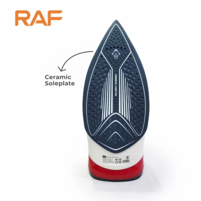 Electric Steam Iron R.1194 - Ceramic Soleplate Red
